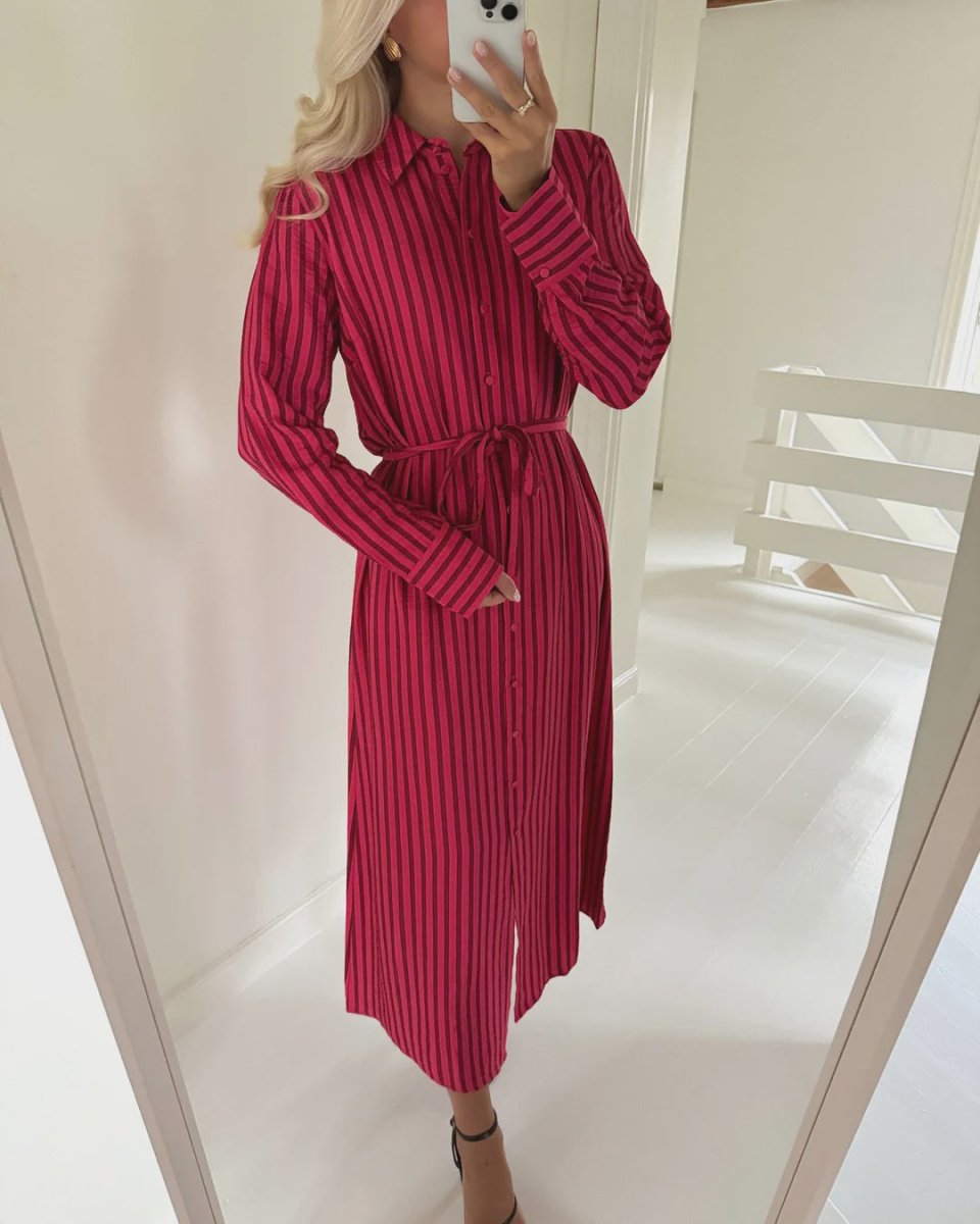 Black Jurken - Yaskaya Ls Long Shirt Dress S. Noos van Y.A.S