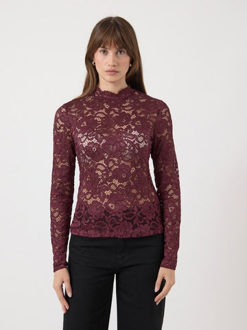 Tops - Yaslacey Ls Lace Top Noos VOOR IN MEISJES- doos per ongeluk in 2M van Y.A.S