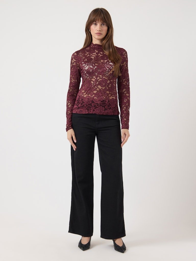 Yaslacey Ls Lace Top Noos van Y.A.S – Tops voor dames | Meisjes Brugge