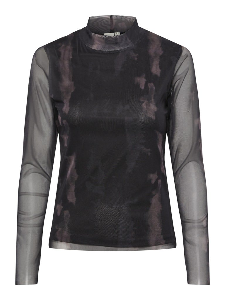 Yaslomi High Neck Mesh Ls Top - koop Tops van Y.A.S bij Meisjes Brugge