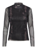 Yaslomi High Neck Mesh Ls Top - koop Tops van Y.A.S bij Meisjes Brugge