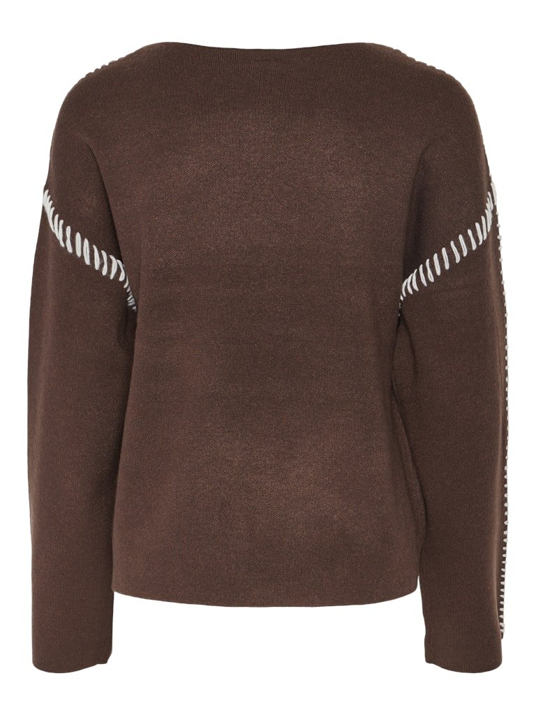 Chicory coffee Pulls - Yasstitcha Ls Knit Pullover Noos van Y.A.S