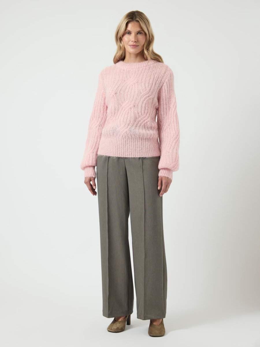 Pulls - Yaszuma Ls Wool Blend Knit Pullover Noos van Y.A.S