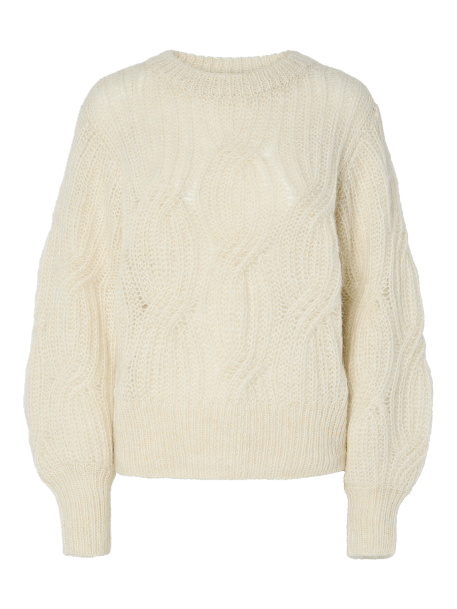 Pulls - Yaszuma Ls Wool Blend Knit Pullover Noos van Y.A.S