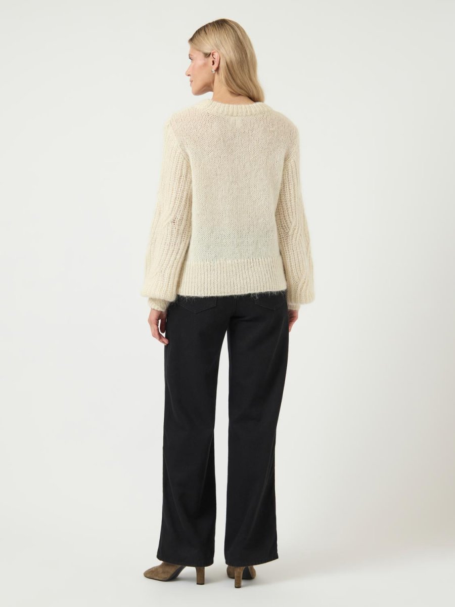 Pulls - Yaszuma Ls Wool Blend Knit Pullover Noos van Y.A.S