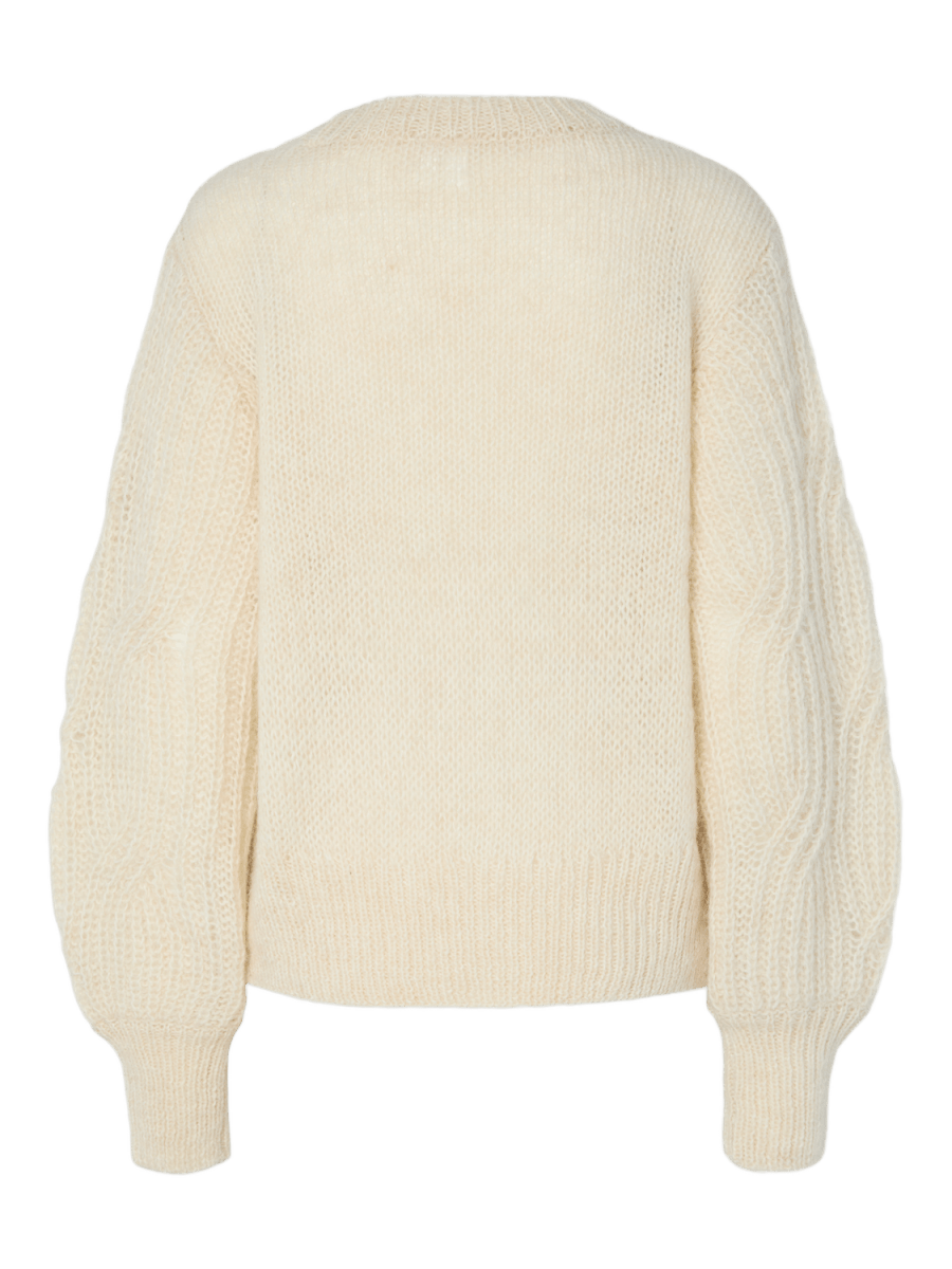 Pulls - Yaszuma Ls Wool Blend Knit Pullover Noos van Y.A.S