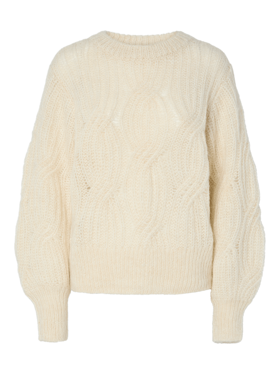 Pulls - Yaszuma Ls Wool Blend Knit Pullover Noos van Y.A.S