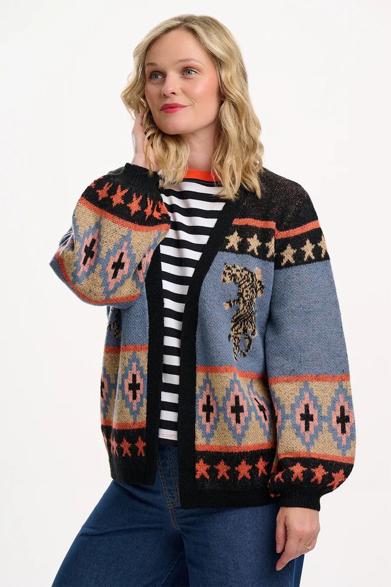 Multi, Climbing Tigers Cardigans - Yvette Cardigan van Sugarhill Boutique