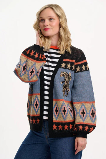 Multi, Climbing Tigers Cardigans - Yvette Cardigan van Sugarhill Boutique