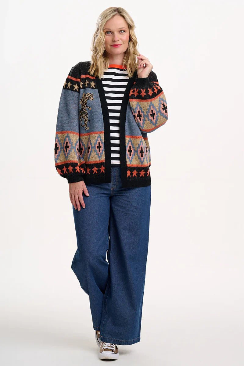 Multi, Climbing Tigers Cardigans - Yvette Cardigan van Sugarhill Boutique