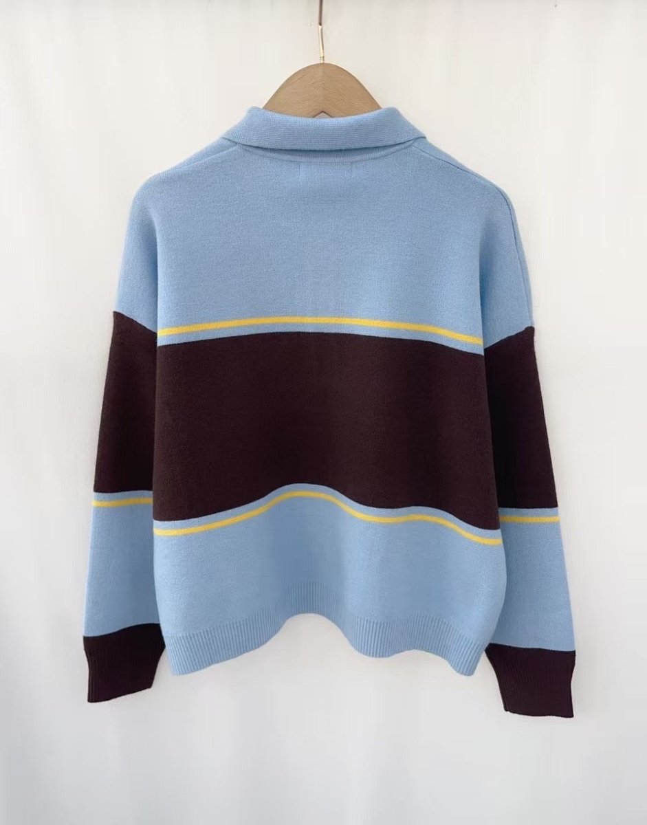 Pulls - Colorblock stripe polo van Kilky