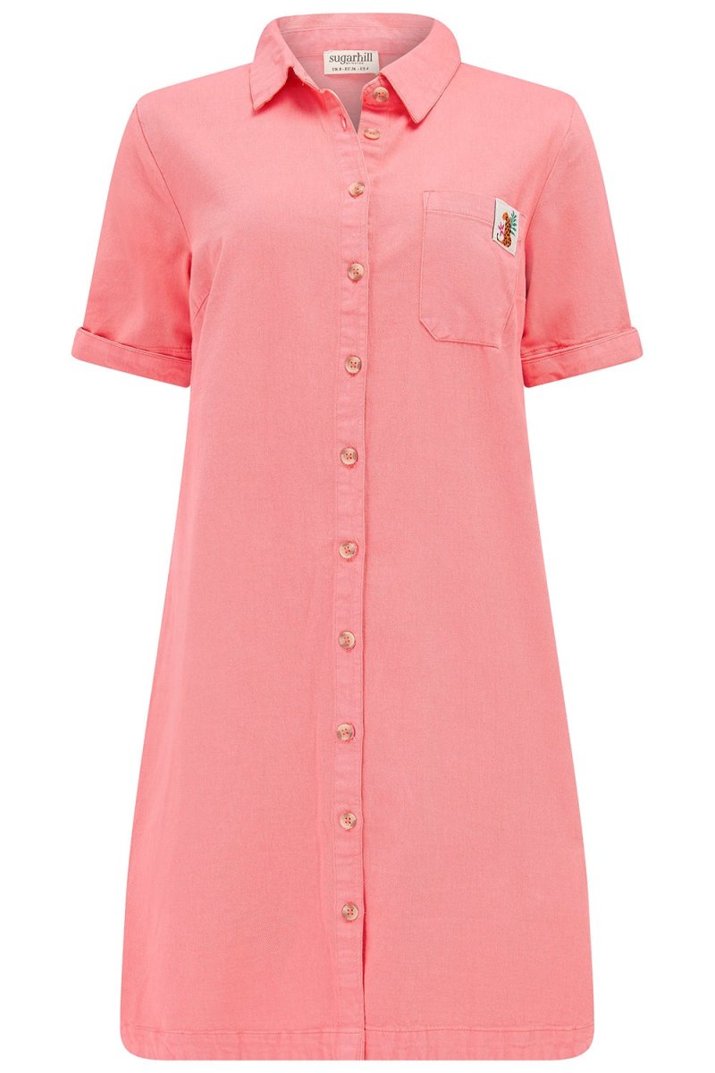 Zoe Mini Shirt Dress ss26 van Sugarhill Boutique – Jurken voor dames | Meisjes Brugge