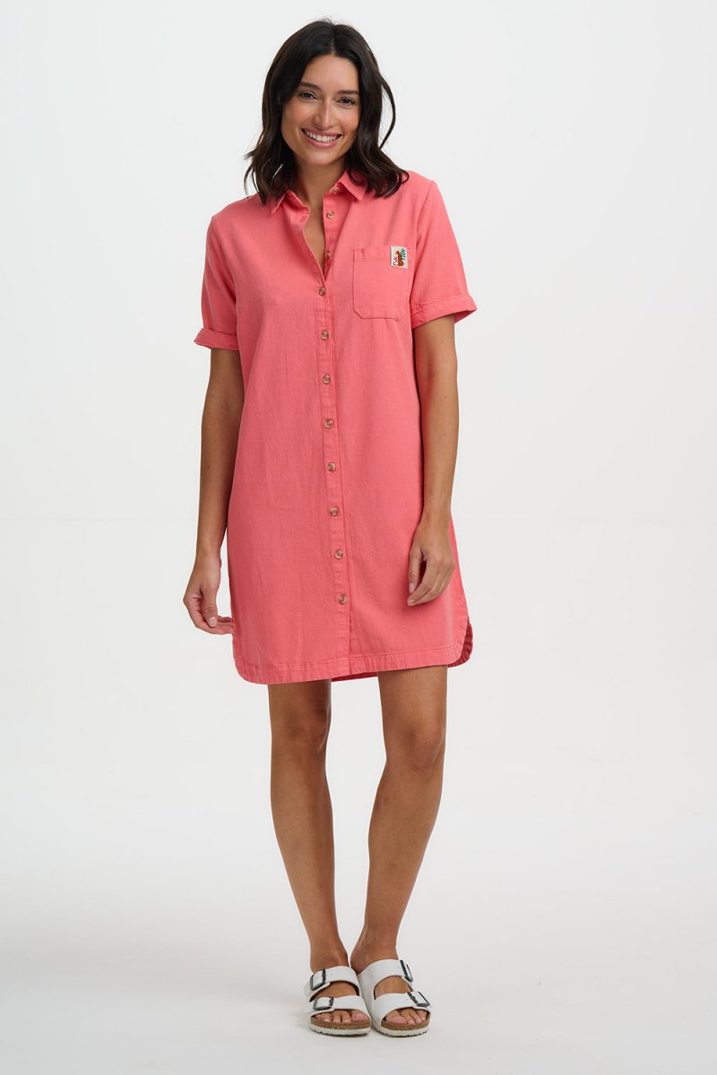 Zoe Mini Shirt Dress ss26 van Sugarhill Boutique – Jurken voor dames | Meisjes Brugge