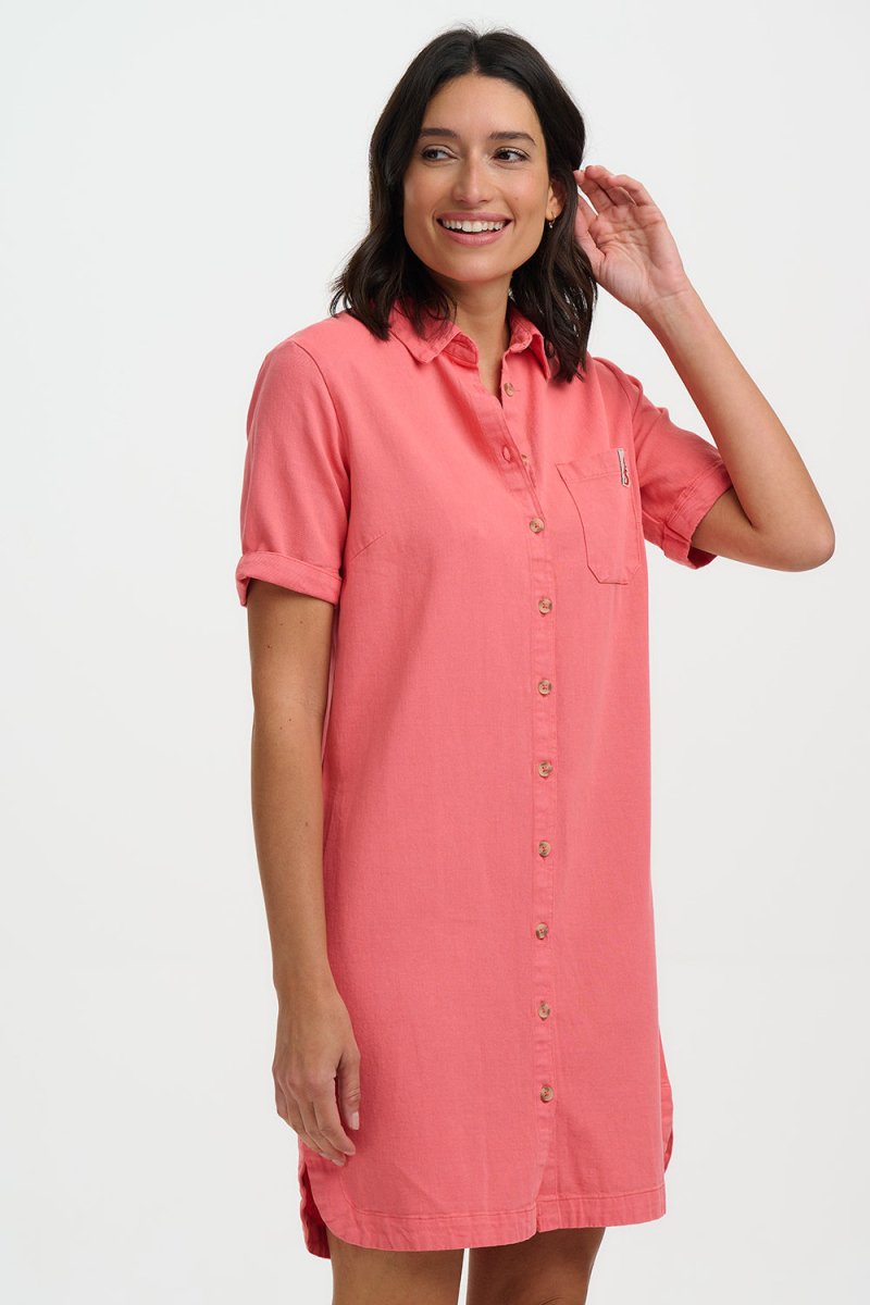 Zoe Mini Shirt Dress ss26 – Jurken voor dames in kleur | Meisjes