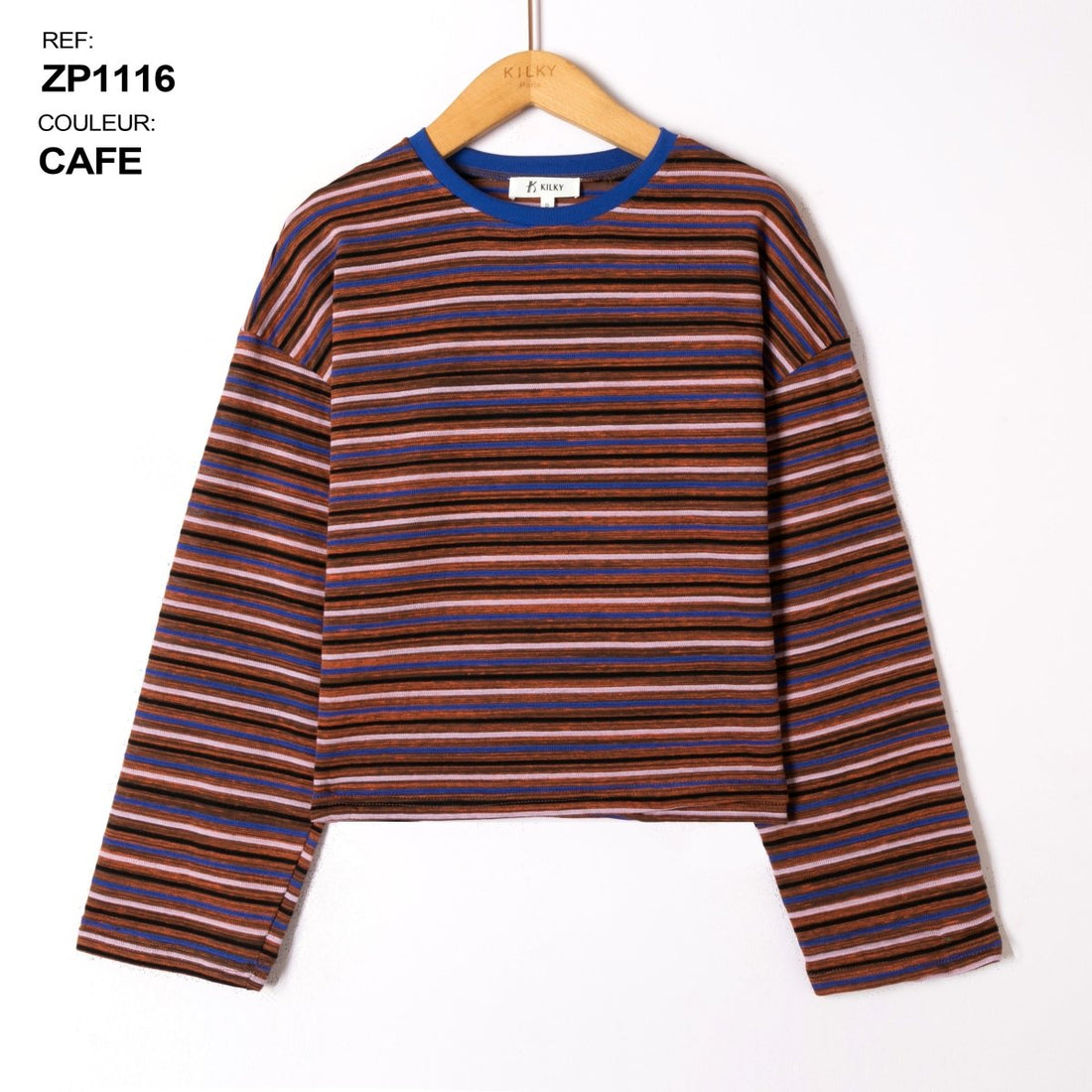 T-shirts - zp1116 striped longsleeve van Kilky