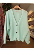 munt one size Cardigans - 20255 Button Cardigan van Mika Elles