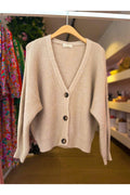 beige one size Cardigans - 20255 Button Cardigan van Mika Elles