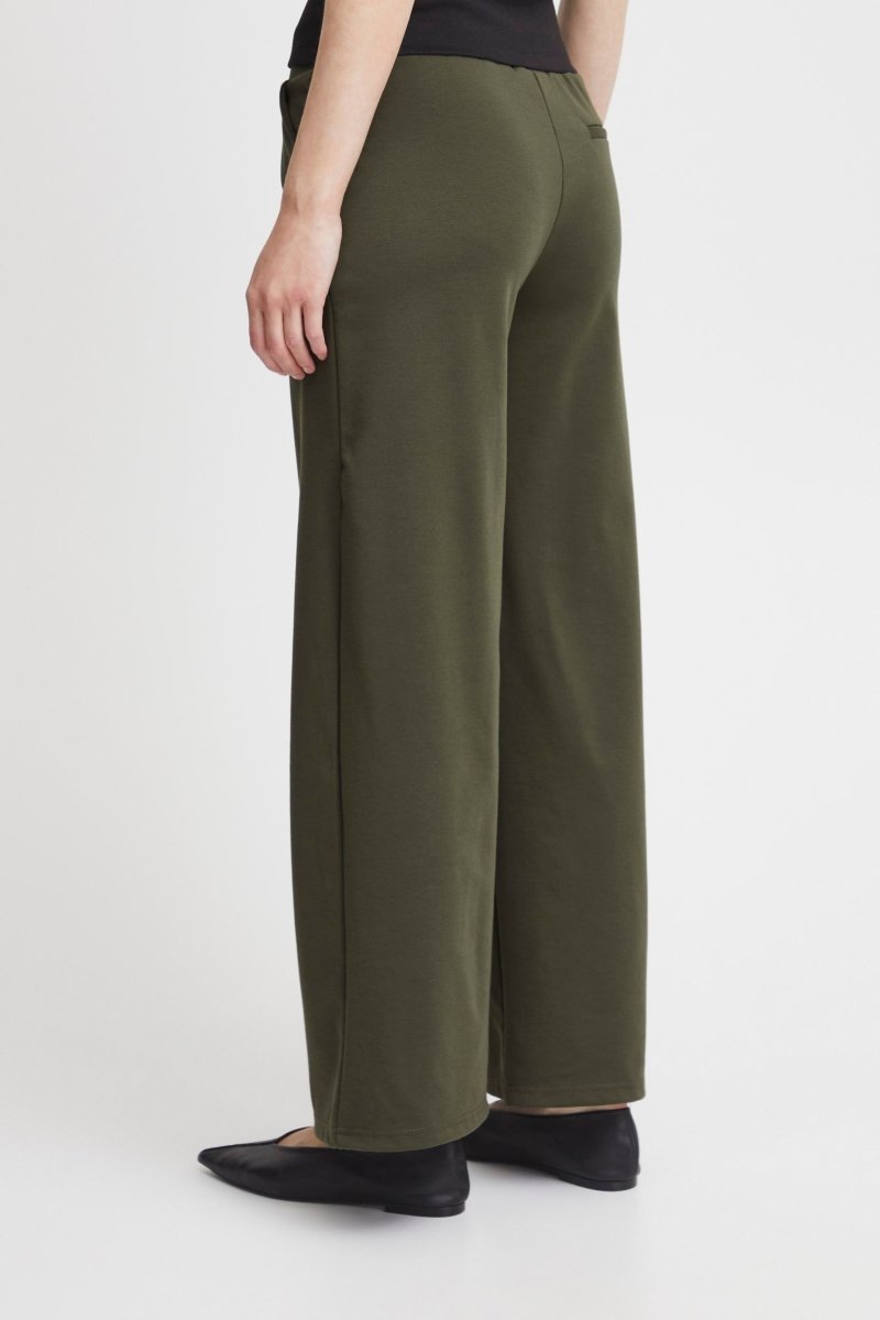 Forest Night Broeken - 40% Ihkate Sus Long Wide Pants 2 aw23 van Ichi