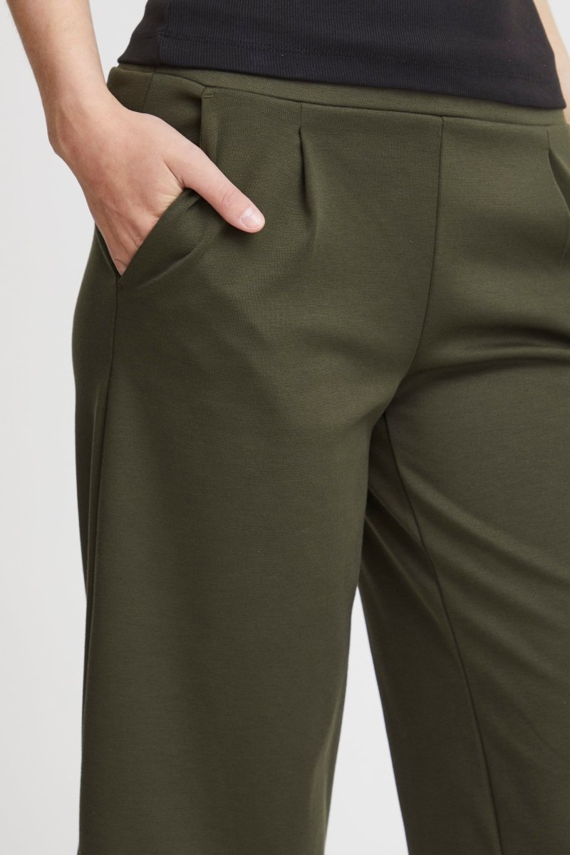 Broeken - 40% Ihkate Sus Long Wide Pants 2 aw23 van Ichi