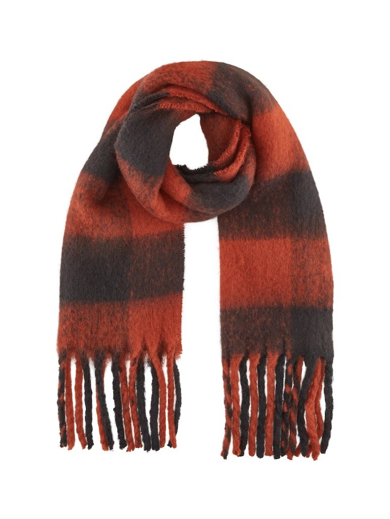 brushed check scarf- koop Sjaals van Tom Tailor bij Tweemeisjes