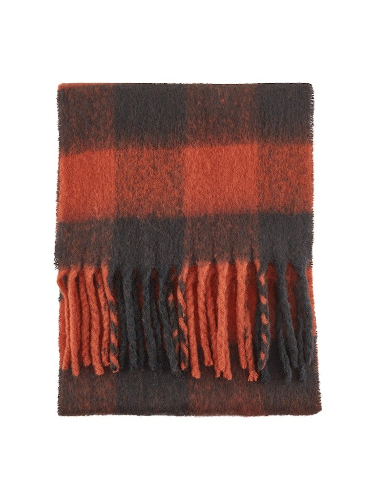 brushed check scarf- koop Sjaals van Tom Tailor bij Tweemeisjes