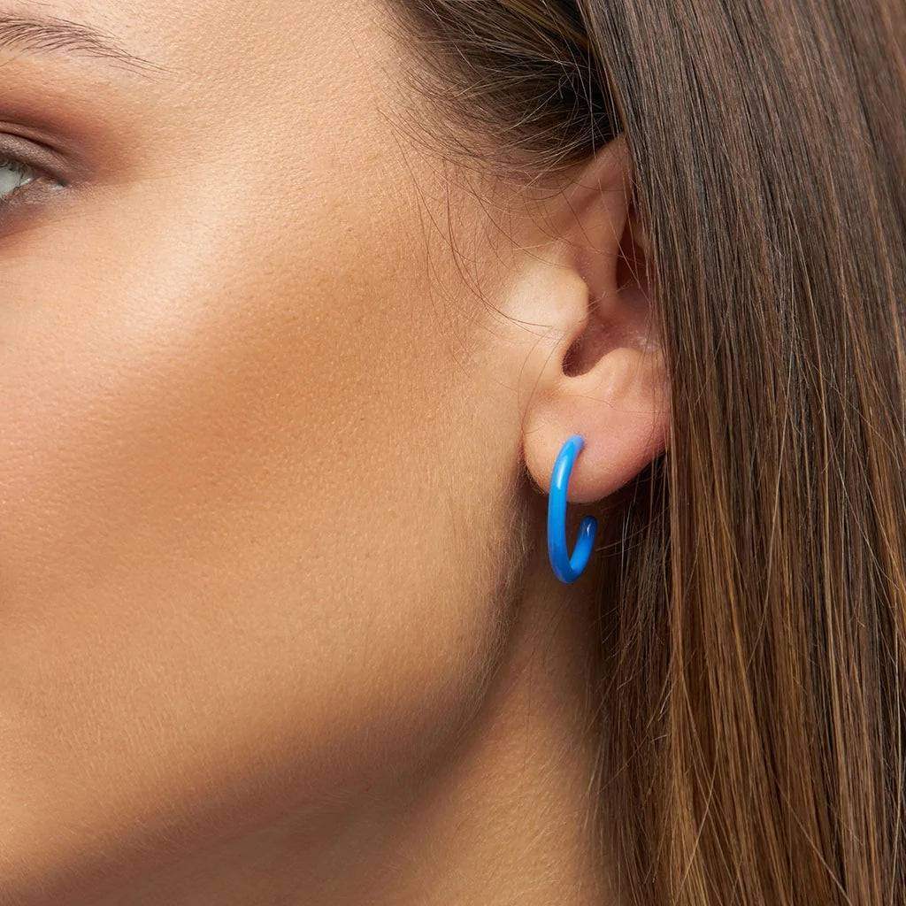 Juwelen - Color Hoops Medium Pair - Enamel van Lulu Copenhagen