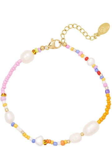 Colourful beads bracelet- koop juwelen van Twee Meisjes bij Tweemeisjes