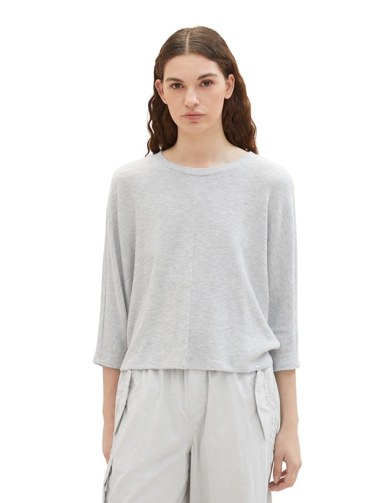 cozy rib batwing- koop Tops van Tom Tailor bij Tweemeisjes