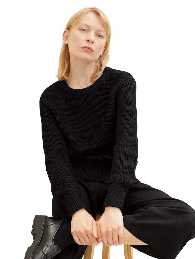 crew neck pullover- koop Pulls van Tom Tailor bij Tweemeisjes