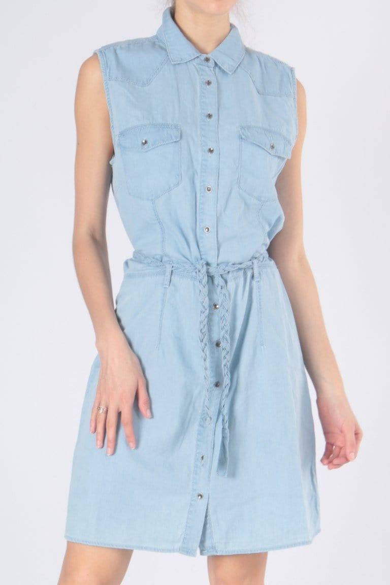 D829 Summer jeans dress- koop Jurken van R.Display bij Tweemeisjes