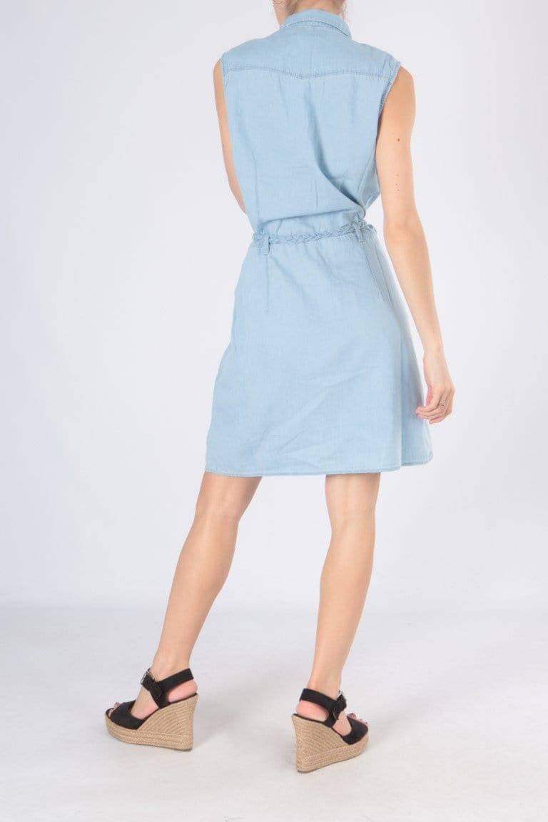 D829 Summer jeans dress - koop Jurken van R.Display bij Meisjes Brugge