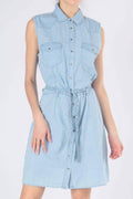 D829 Summer jeans dress - koop Jurken van R.Display bij Meisjes Brugge