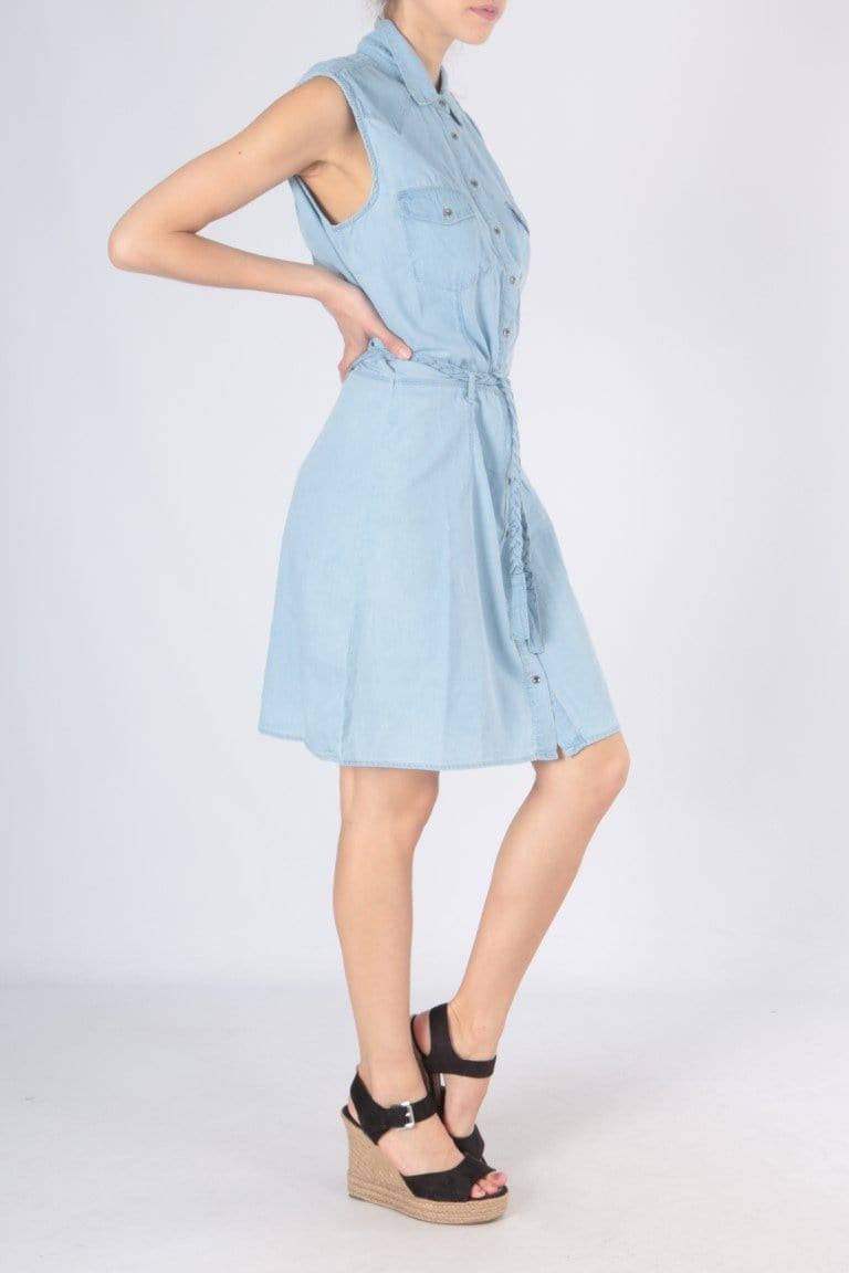 Jurken - D829 Summer jeans dress van R.Display