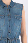 D830 Summer jeans dress - koop Jurken van R.Display bij Meisjes Brugge