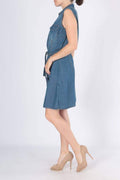D830 Summer jeans dress - koop Jurken van R.Display bij Meisjes Brugge
