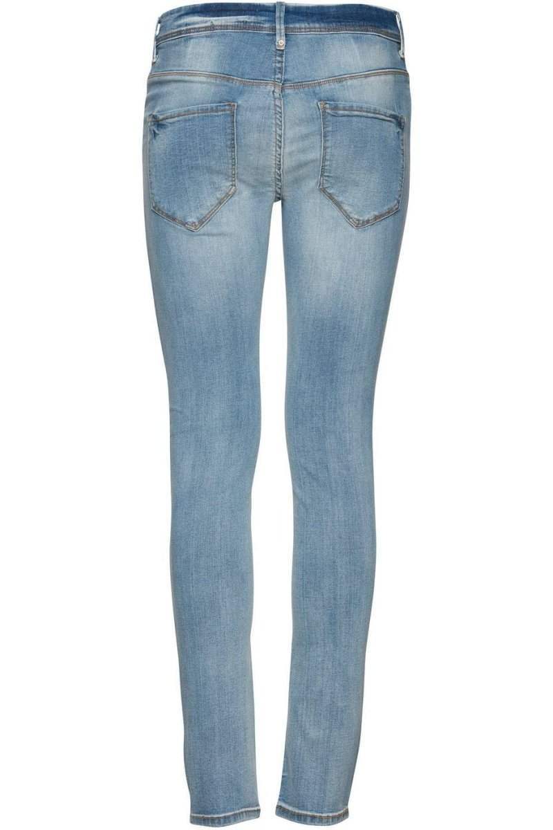 Erin Izaro Light Blue Bleached Jeans - koop Jeans van Ichi bij Meisjes Brugge