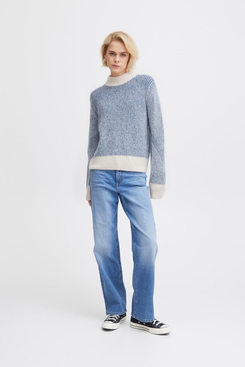 Ihkamara Ls Stripe 4 Pullover- koop Pulls van Ichi bij Tweemeisjes