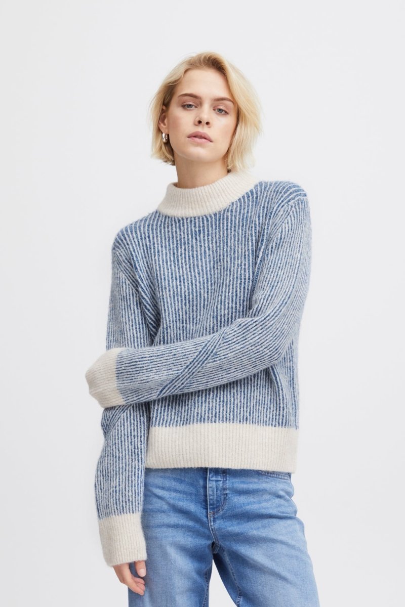 Ihkamara Ls Stripe 4 Pullover- koop Pulls van Ichi bij Tweemeisjes