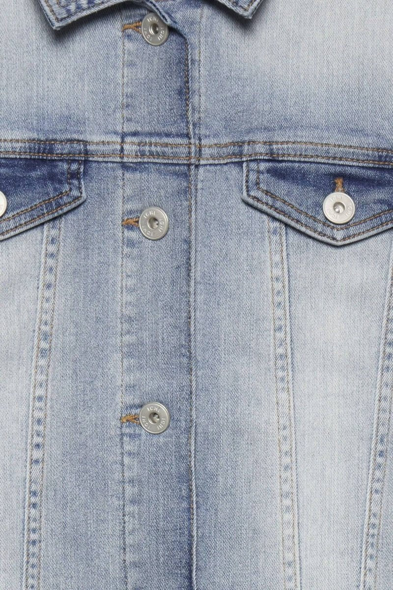 Ihstampe Jeans Jacket- koop Jassen van Ichi bij Tweemeisjes