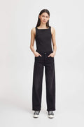Ihtwiggy Raven Straight - koop Jeans van Ichi bij Meisjes Brugge