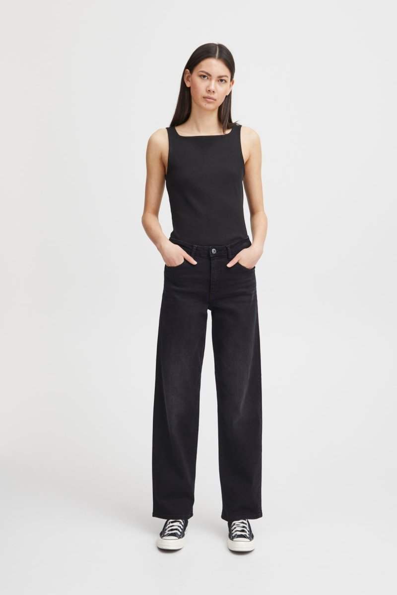 Ihtwiggy Raven Straight - koop Jeans van Ichi bij Meisjes Brugge