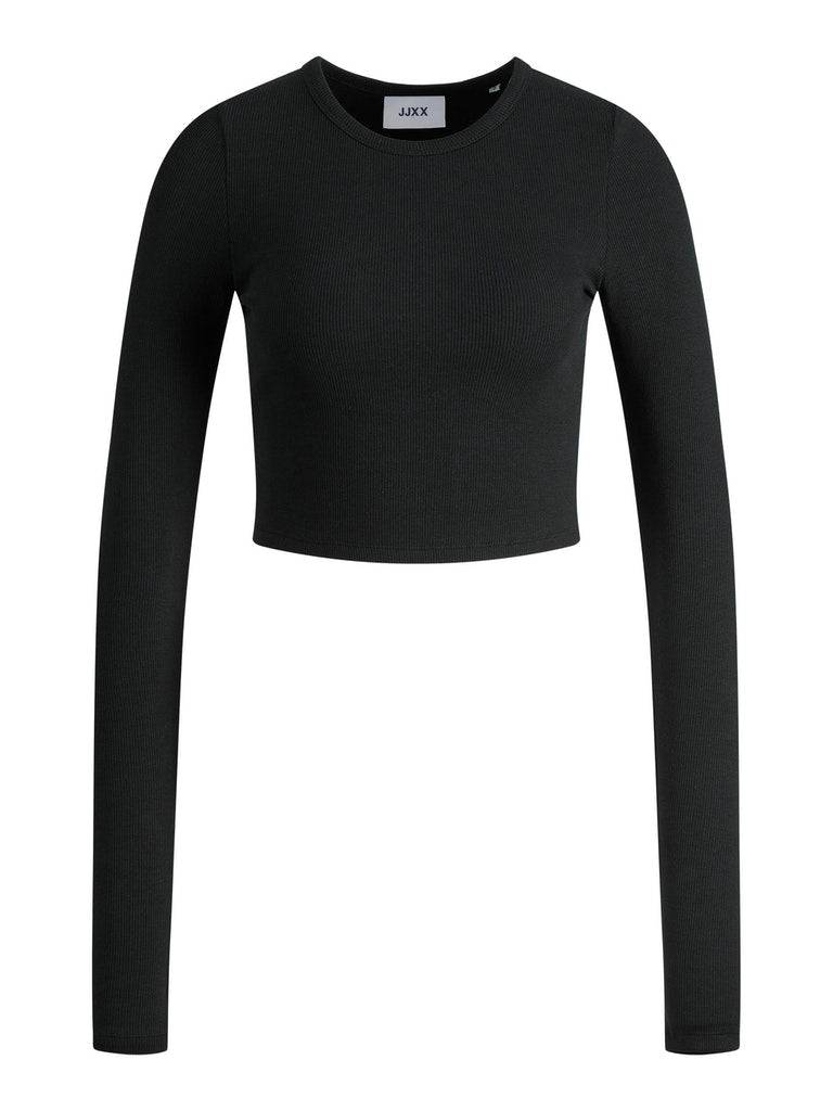 Jxfeline Ls Rib Tee Noos- koop T-shirts van JJXX bij Tweemeisjes
