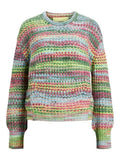 Limeade 6 multi space dye Pulls - Jxsimone Space Dye Crew Neck Knit van JJXX