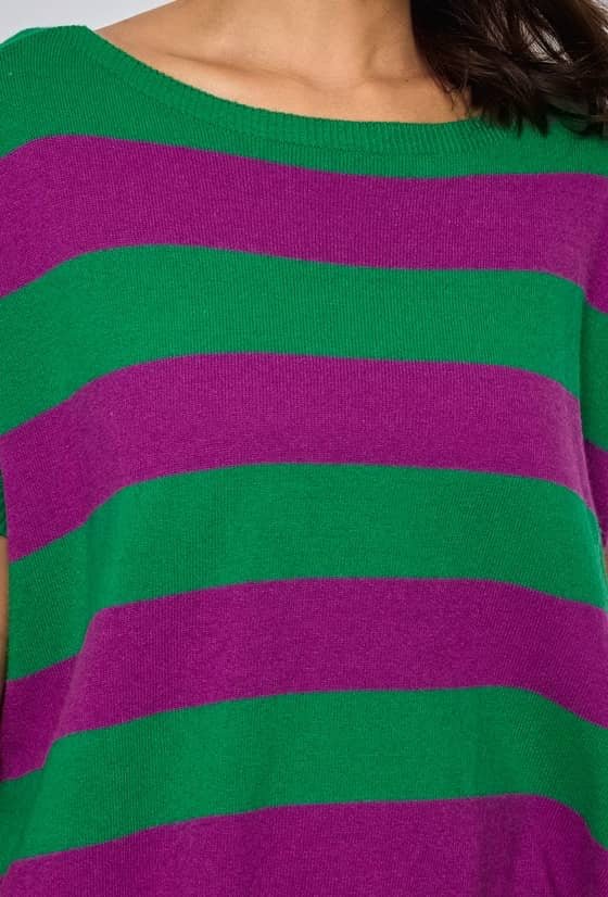 Kelly stripe knit top with cashmere- koop Tops van Meisjes Brugge bij Tweemeisjes