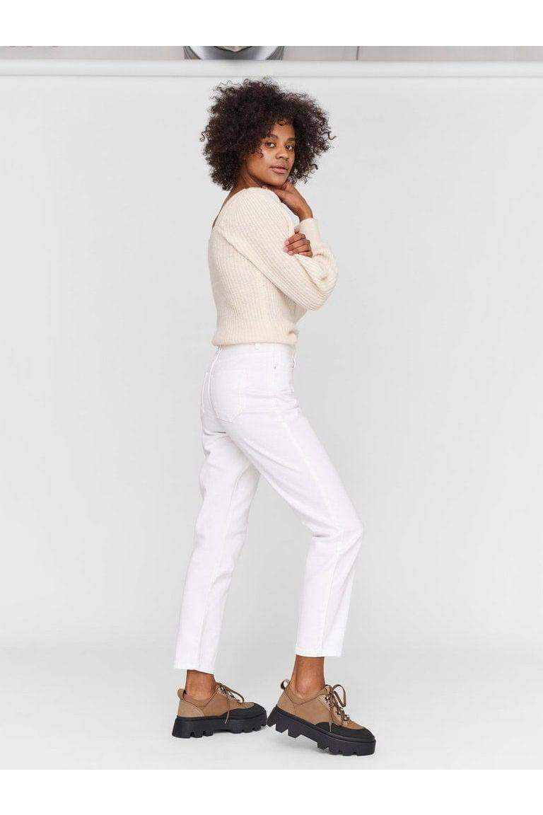 Nmisabel HW Mom Jeans bright white Noos - koop Jeans van noisy may bij Meisjes Brugge