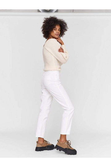 Bright White Jeans - Nmisabel HW Mom Jeans bright white Noos van noisy may