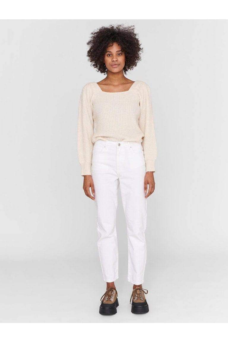 Bright White Jeans - Nmisabel HW Mom Jeans bright white Noos van noisy may