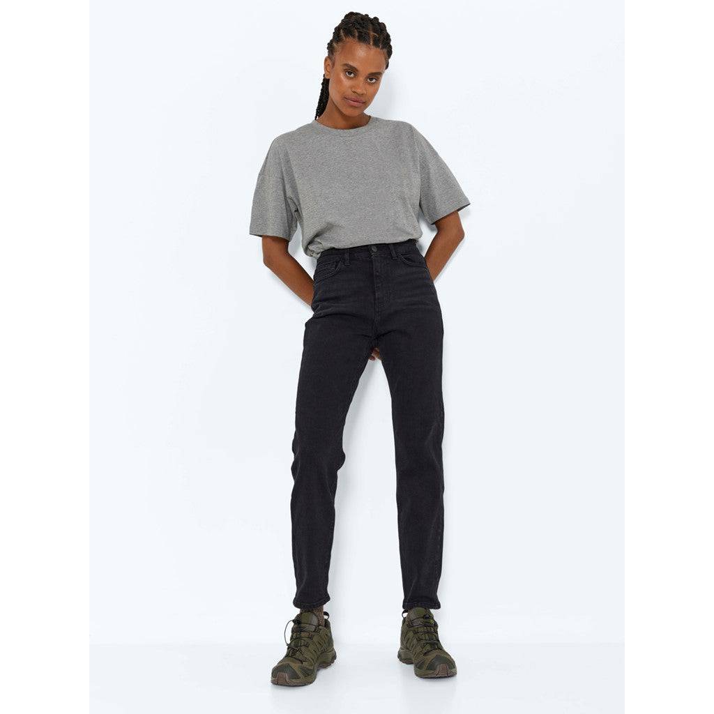 Jeans - Nmmoni Hw Straight Ank Black Jeans Noos van noisy may