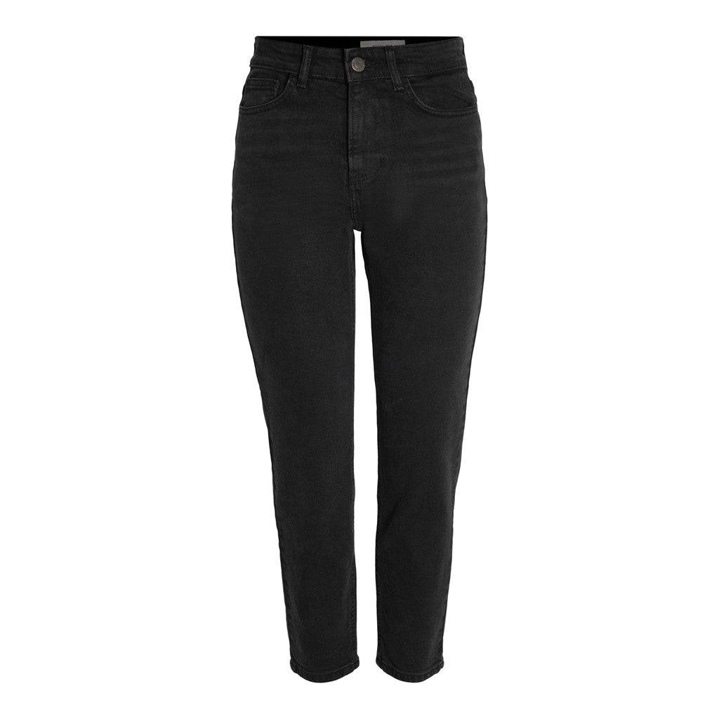 Jeans - Nmmoni Hw Straight Ank Black Jeans Noos van noisy may