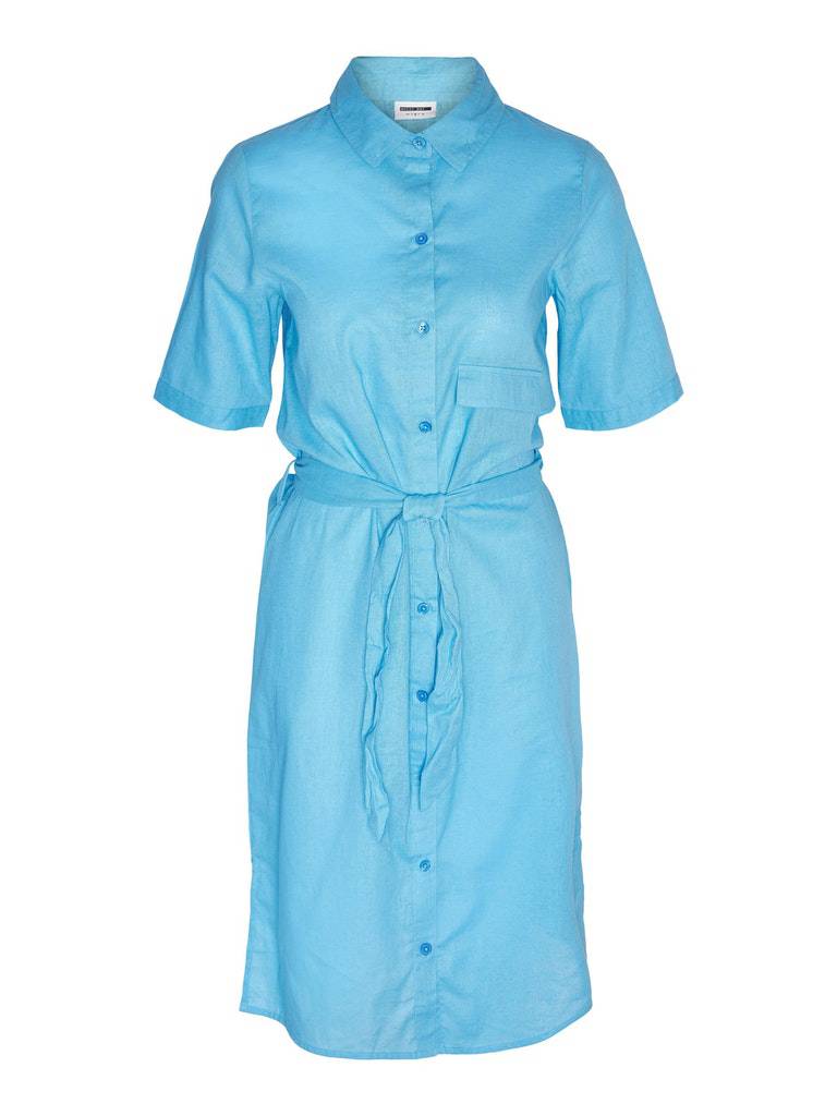 Nmmoya 2/4 Sleeve Shirt Dress- koop Jurken van noisy may bij Tweemeisjes